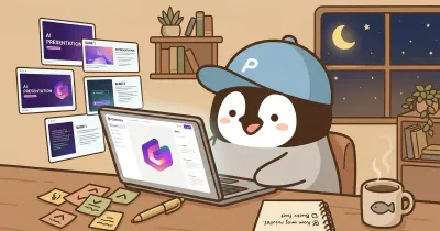 Gamma 簡報教學（2026）｜用 Gamma AI 快速生成簡報、改版與輸出 | 小企鵝 Penchan