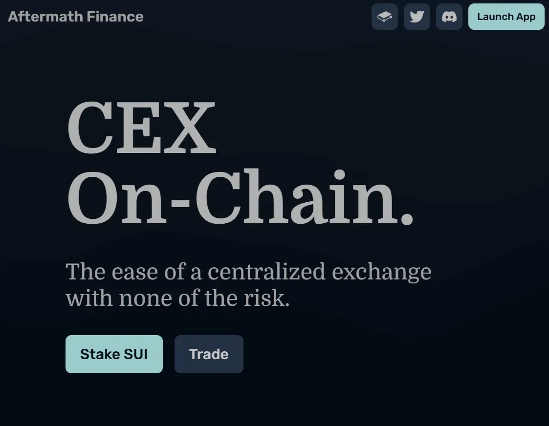 Aftermath Finance 首頁