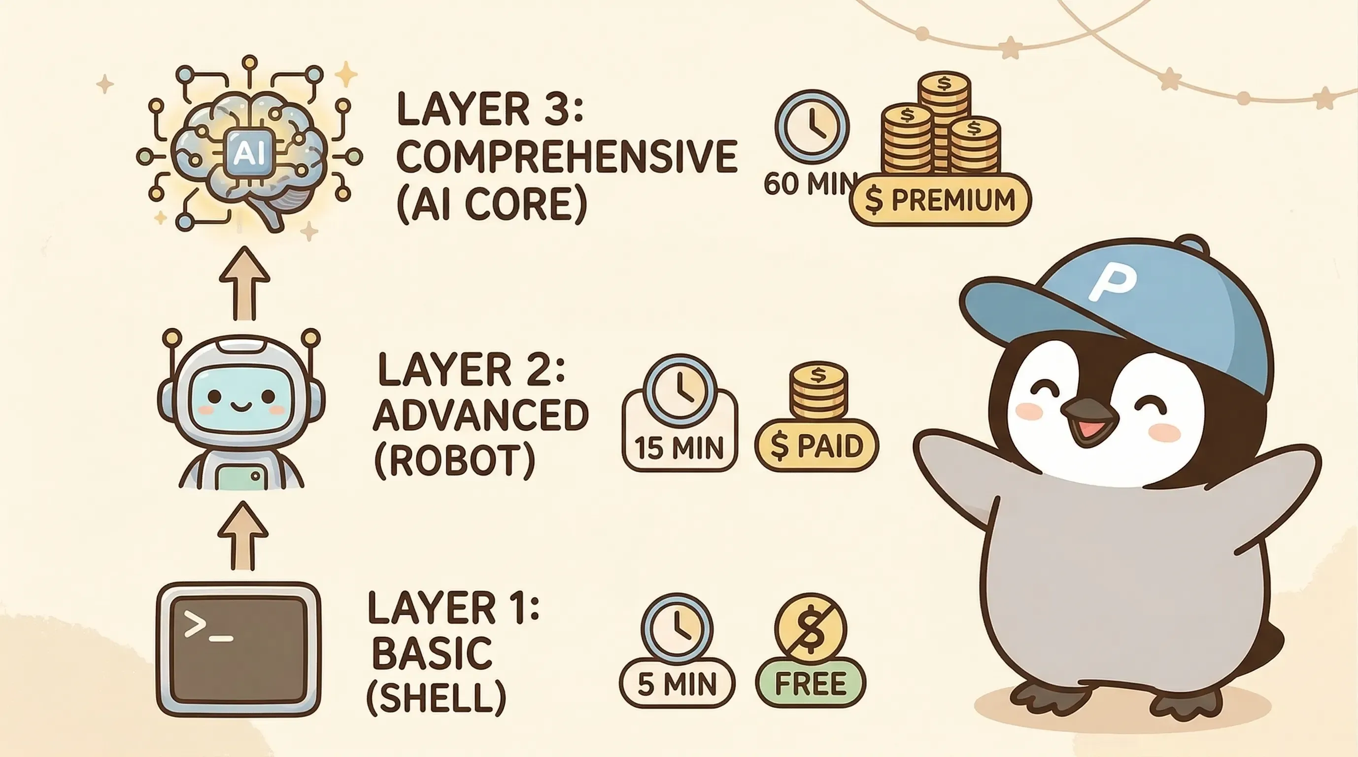 三層自癒架構示意圖