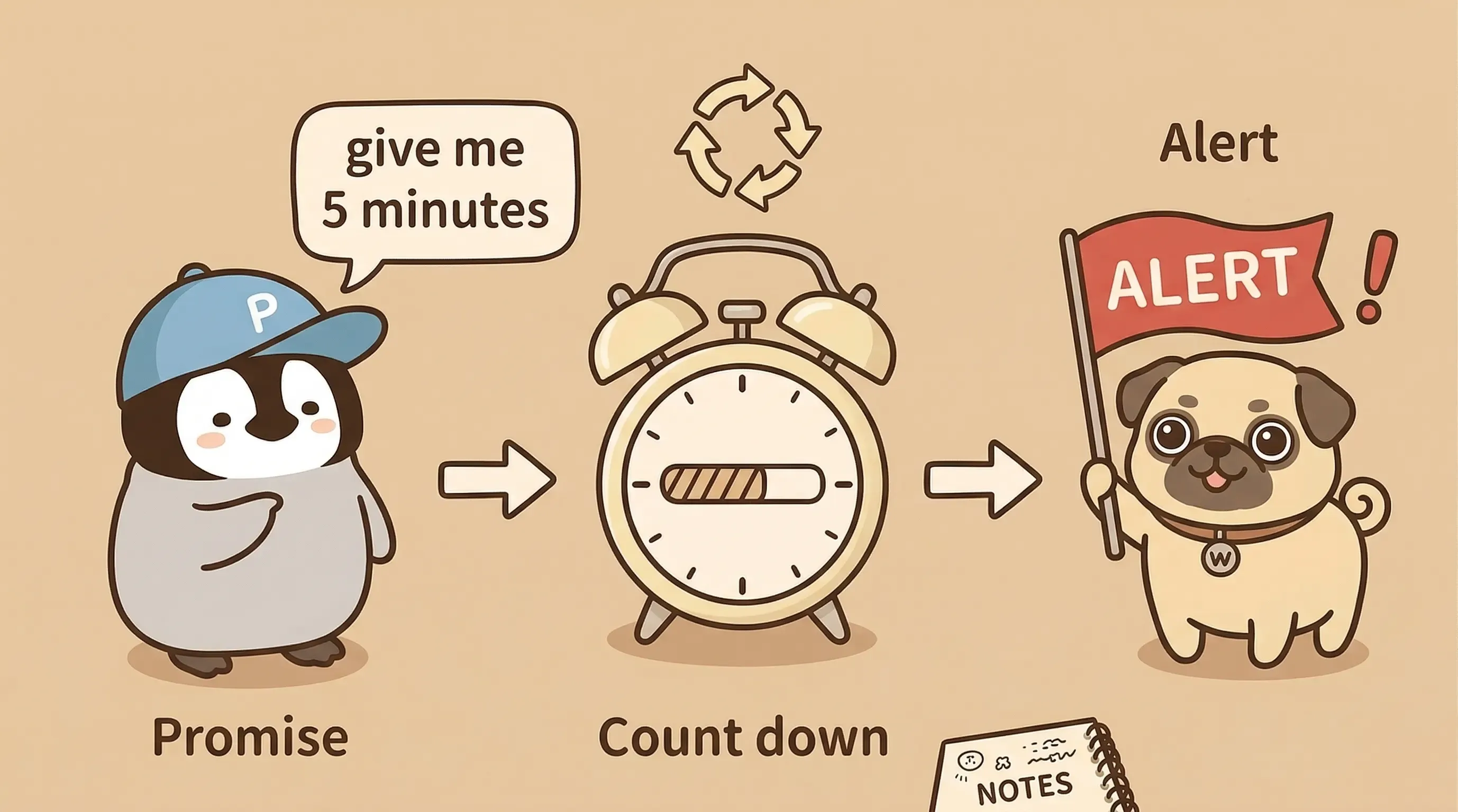 承諾偵測流程示意圖