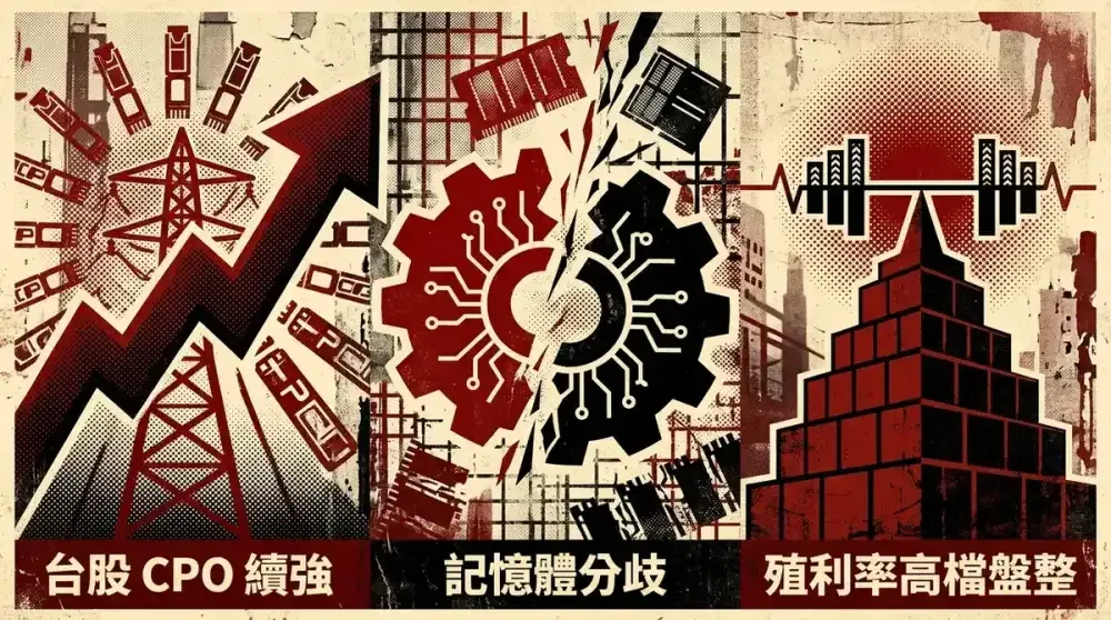 台股 CPO 續強，記憶體分歧，殖利率高檔盤整 | Stock 雷達