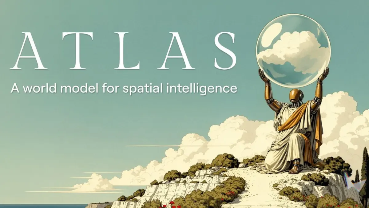 Atlas: A world model for spatial intelligence 官方主圖