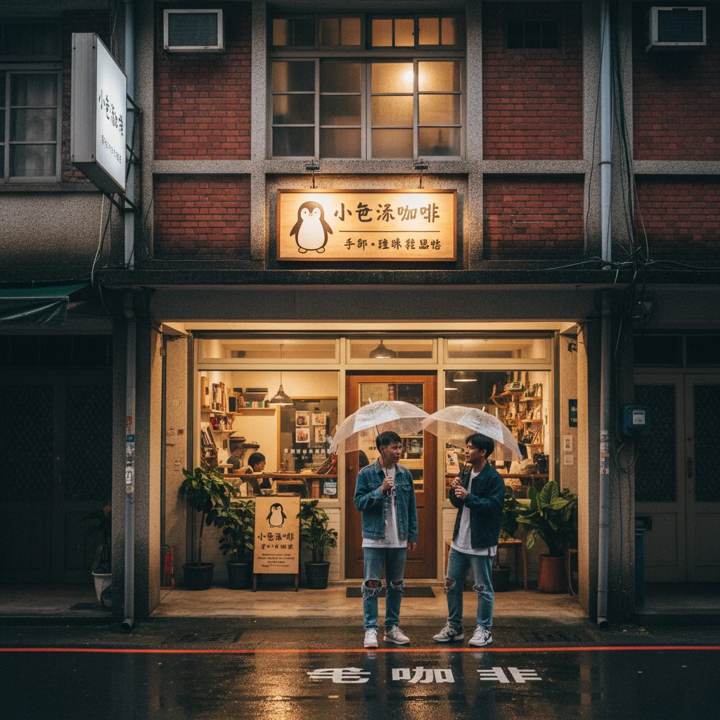 Gemini 中山商圈雨夜街景輸出