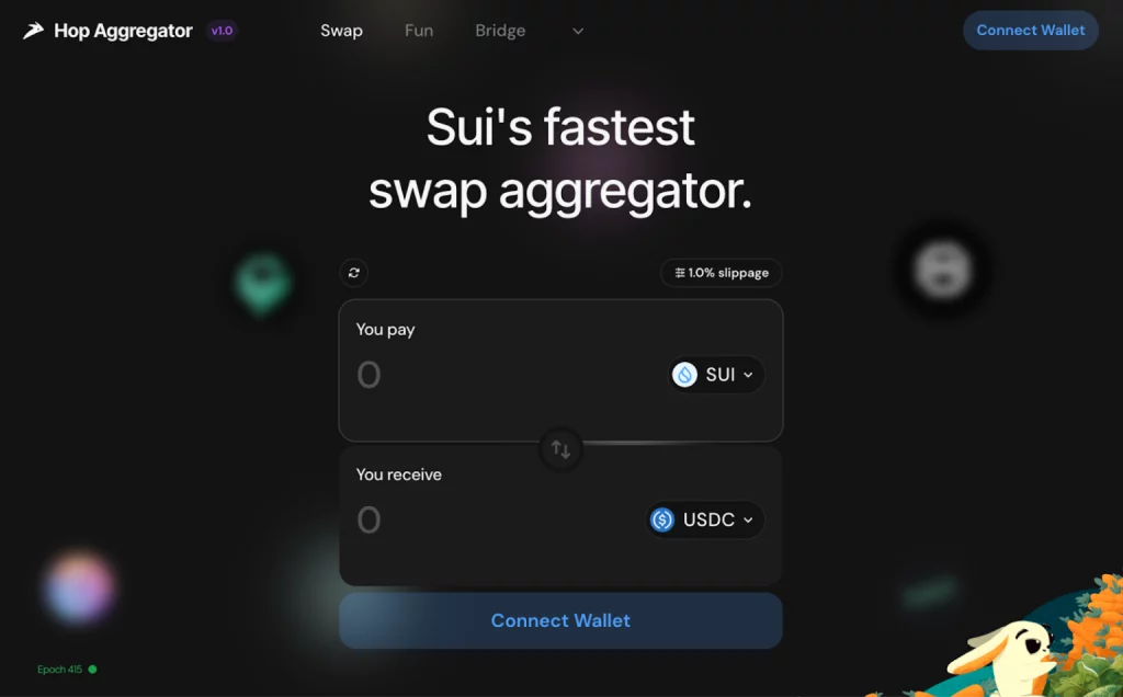 Hop 聚合器平台介面
