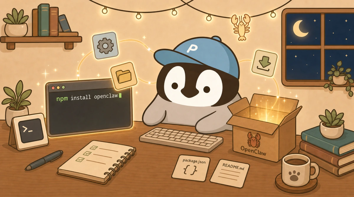 OpenClaw 安裝步驟示意